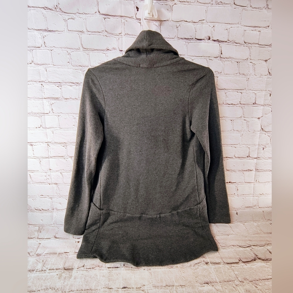 James Perse Standard Women's French Terry Grey Open Blazer Jacket Size 3 Large - Picture 2 of 13